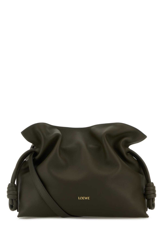 Клатч Flamenco з зеленої шкіри наппа LOEWE (A411FC1XBF)