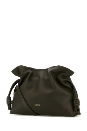 Клатч Flamenco з зеленої шкіри наппа LOEWE (A411FC1XBF)