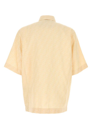 Cream linen blend shirt FENDI (FS1317AU6Y) Cream linen blend shirt FENDI (FS1317AU6Y)