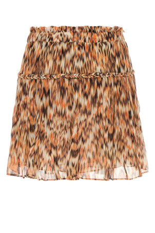 Мини-юбка из крепа с принтом Roumi ISABEL MARANT (JU0357FAC2J05I) Мини-юбка из крепа с принтом Roumi ISABEL MARANT (JU0357FAC2J05I)