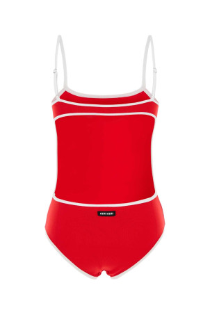 Красный эластичный нейлоновый купальник MIU MIU (MMV266SOOO14SJ) Красный эластичный нейлоновый купальник MIU MIU (MMV266SOOO14SJ)