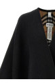 Fringed cape Black Fringed cape Black