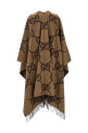 'Jumbo GG' reversible cape Brown