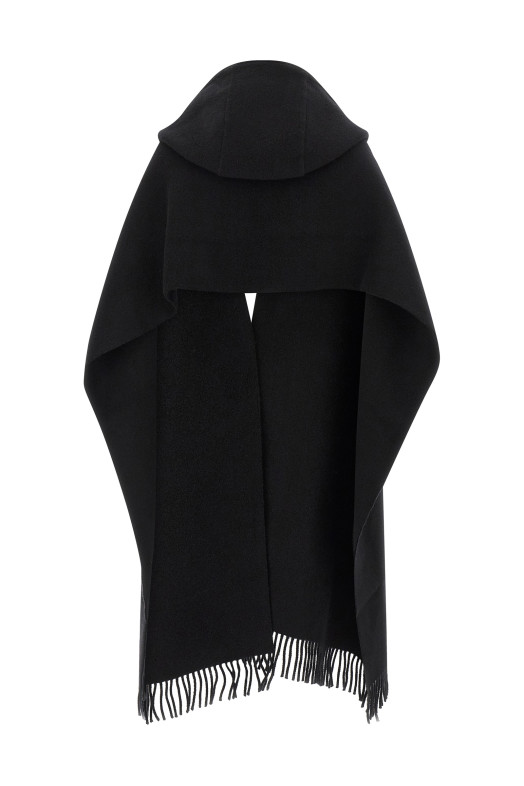 Hooded scarf Black
