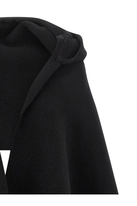 Hooded scarf Black