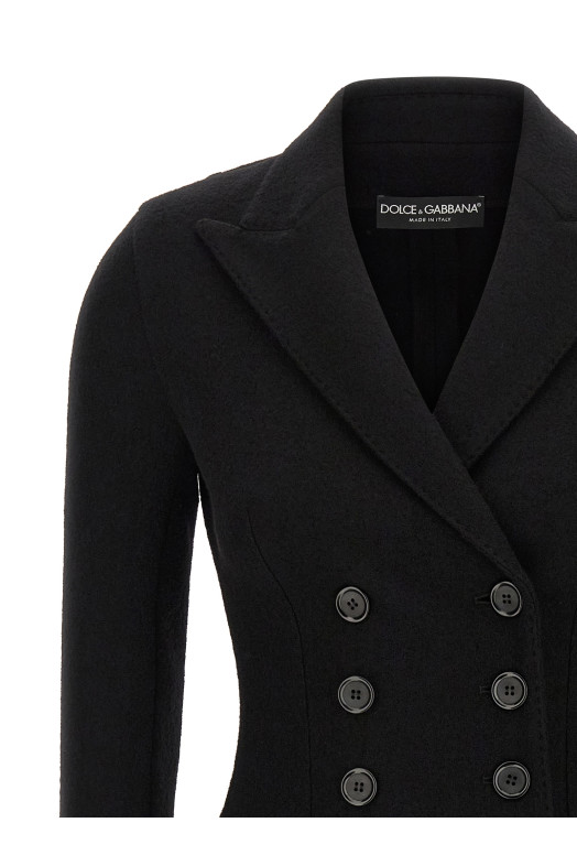 Шерстяний блейзер Чорний DOLCE & GABBANA F27HDTHU2BBN0000 Шерстяний блейзер Чорний DOLCE & GABBANA F27HDTHU2BBN0000
