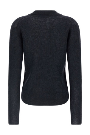 Футболка з поло з тама-пряжі Синя A25AP05AKNAVY