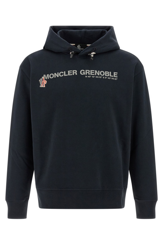 Толстовка с логотипом Синяя MONCLER GRENOBLE K20978G0001780451740