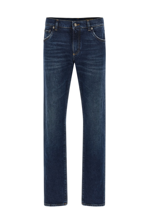 Logo plaque jeans Blue Logo plaque jeans Blue