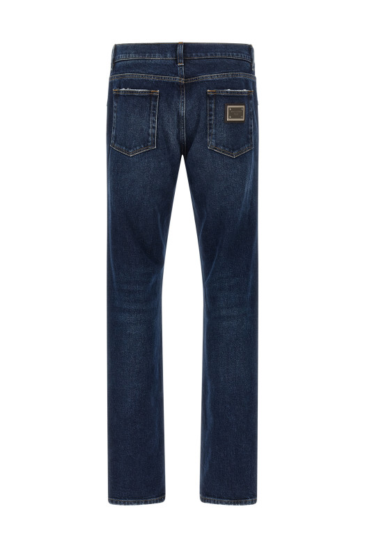 Logo plaque jeans Blue Logo plaque jeans Blue