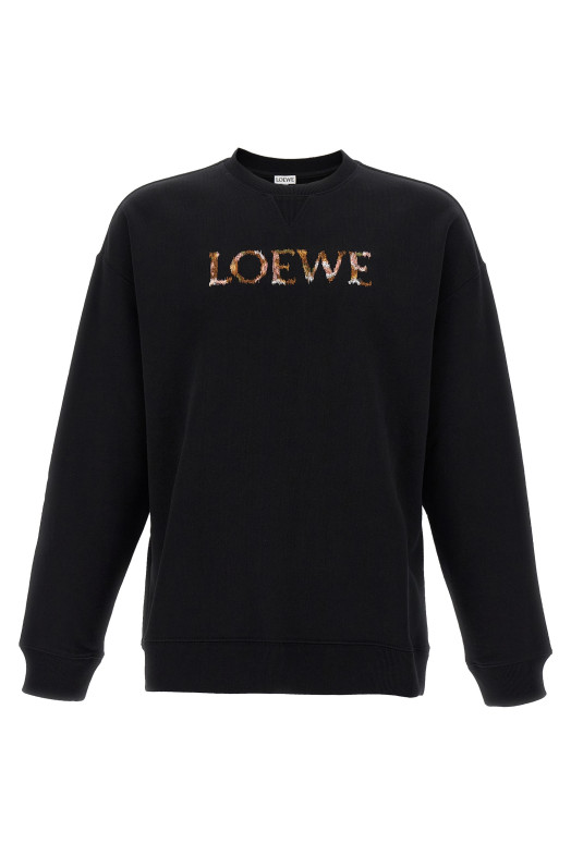 Свитшот с вышитым логотипом Черный LOEWE H526Y24X631100