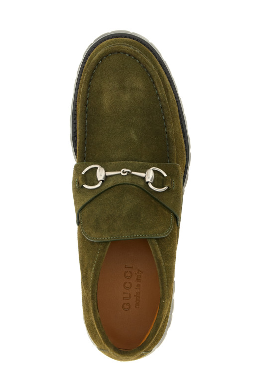 Черевики Horsebit Зелені GUCCI 8010570PV003037 Черевики Horsebit Зелені GUCCI 8010570PV003037