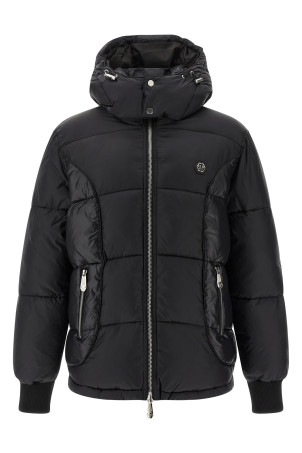 Куртка з логотипом Чорна PHILIPP PLEIN FAECMRB2893PNY002N02 Куртка з логотипом Чорна PHILIPP PLEIN FAECMRB2893PNY002N02