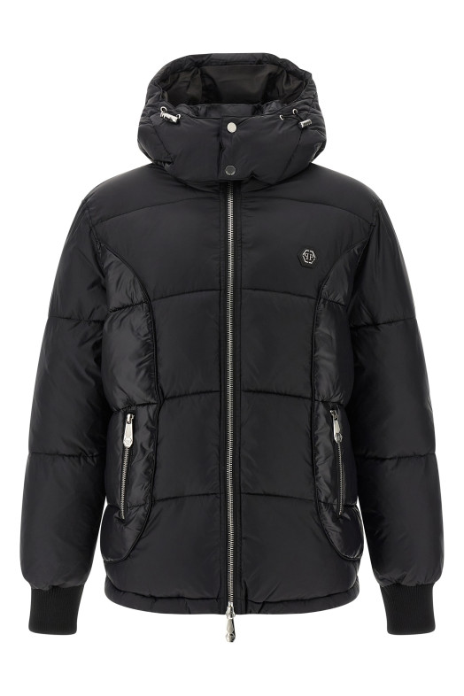 Куртка з логотипом Чорна PHILIPP PLEIN FAECMRB2893PNY002N02 Куртка з логотипом Чорна PHILIPP PLEIN FAECMRB2893PNY002N02