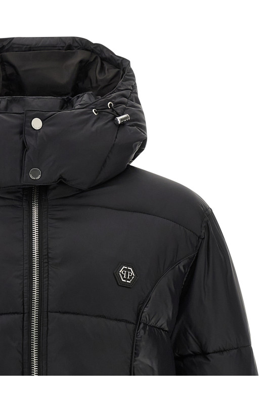 Куртка з логотипом Чорна PHILIPP PLEIN FAECMRB2893PNY002N02 Куртка з логотипом Чорна PHILIPP PLEIN FAECMRB2893PNY002N02