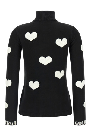 'Bacio' turtleneck sweater Black-grey 'Bacio' turtleneck sweater Black-grey