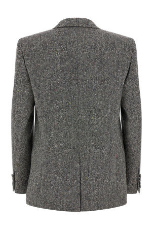Блейзер Valentino Garavani Tweed Donegal Grey V0CEJ25B4K0AN Блейзер Valentino Garavani Tweed Donegal Grey V0CEJ25B4K0AN