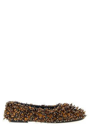 Beaded ballet flats Brown Beaded ballet flats Brown