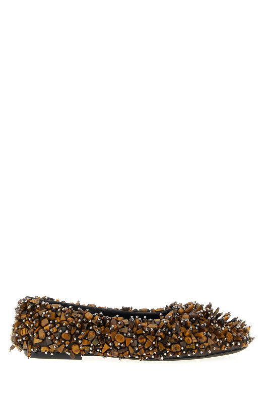Балетки з бісером Коричневі DRIES VAN NOTEN 252011746832704 Балетки з бісером Коричневі DRIES VAN NOTEN 252011746832704
