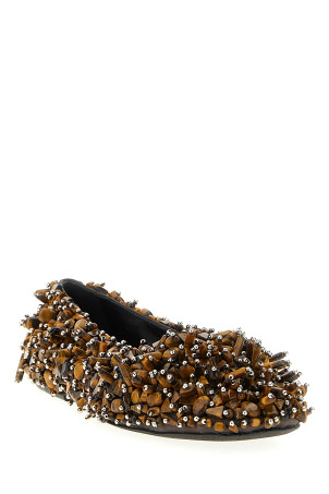 Beaded ballet flats Brown Beaded ballet flats Brown
