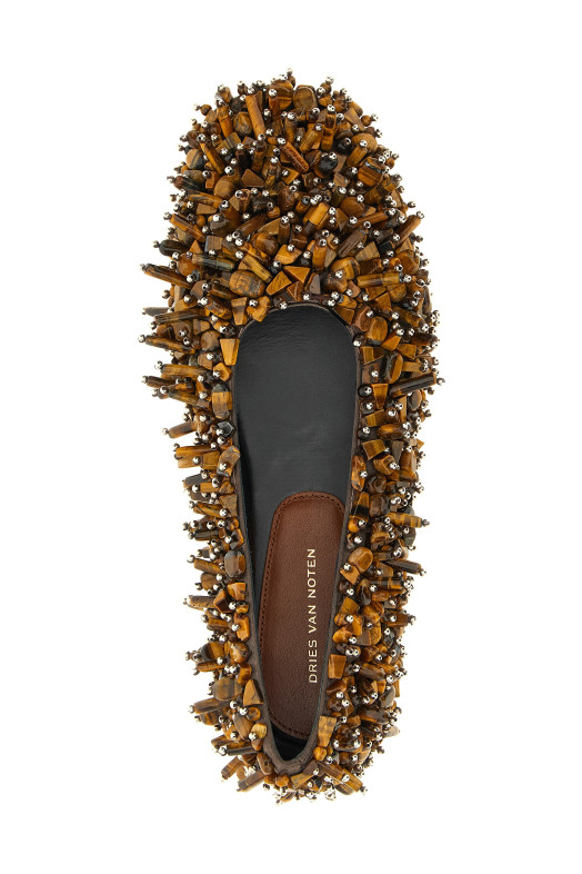Балетки з бісером Коричневі DRIES VAN NOTEN 252011746832704 Балетки з бісером Коричневі DRIES VAN NOTEN 252011746832704