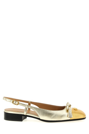 Valentino Garavani 'Valet Du Roi' slingback Gold Valentino Garavani 'Valet Du Roi' slingback Gold