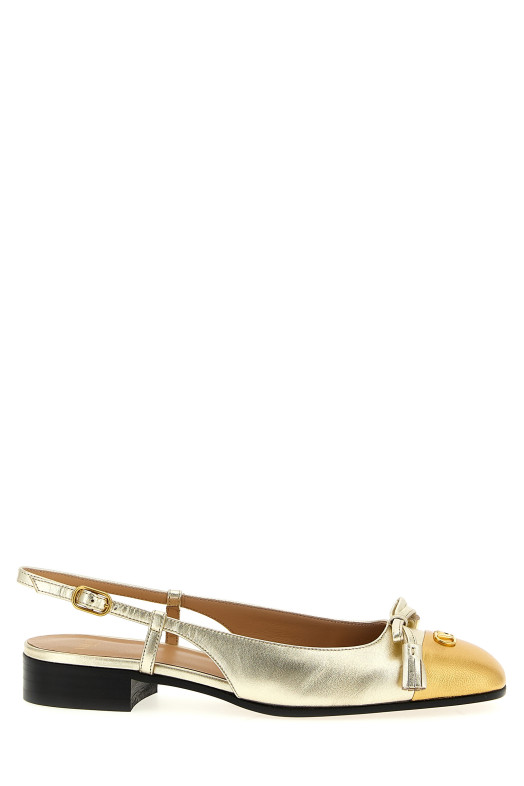 Valentino Garavani 'Valet Du Roi' slingback Gold Valentino Garavani 'Valet Du Roi' slingback Gold