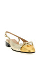 Valentino Garavani 'Valet Du Roi' slingback Gold Valentino Garavani 'Valet Du Roi' slingback Gold