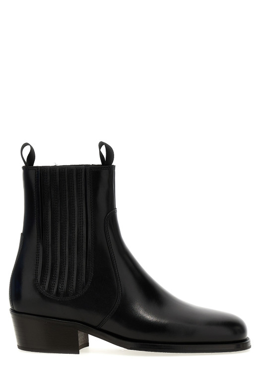 Кожаные ботильоны Chelsea Черный LEMAIRE FO0121LL0106BK999