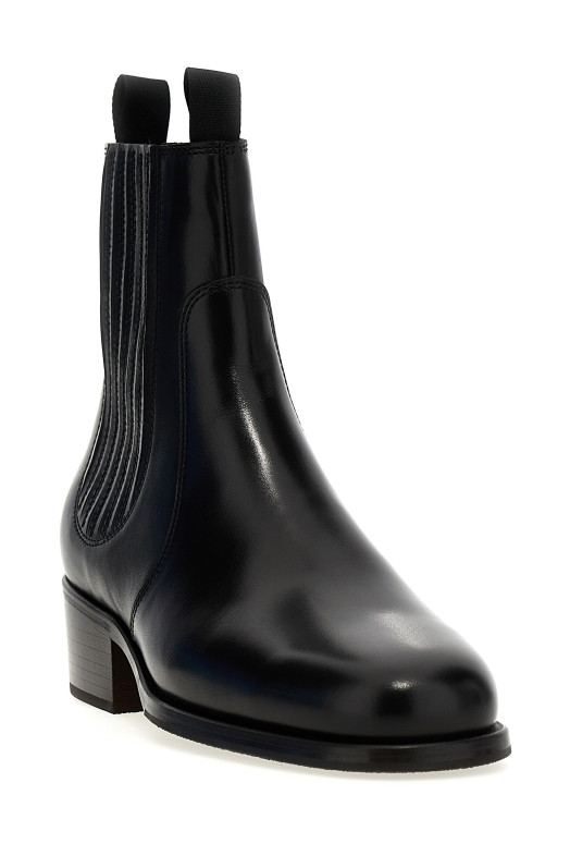 Кожаные ботильоны Chelsea Черный LEMAIRE FO0121LL0106BK999