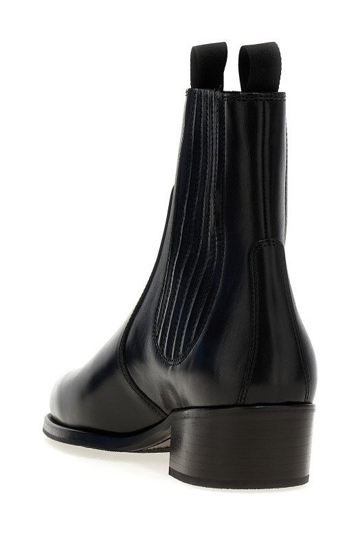 Кожаные ботильоны Chelsea Черный LEMAIRE FO0121LL0106BK999