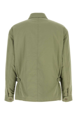 Sage green cotton blend Justo jacket THE ROW (1140W3670)