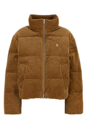 Camel stretch corduroy down jacket POLO RALPH LAUREN (211971178)