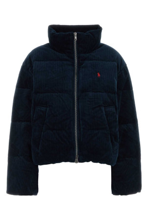 Midnight blue stretch corduroy down jacket Blue POLO RALPH LAUREN (211971178)