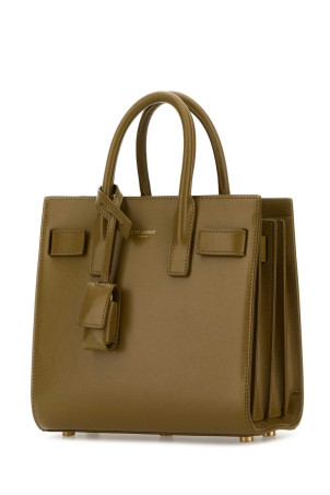 Кожаная сумка Sac De Jour цвета хаки SAINT LAURENT (39203502G9W) Кожаная сумка Sac De Jour цвета хаки SAINT LAURENT (39203502G9W)