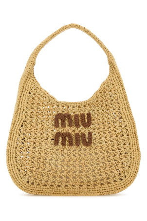 Raffia shopping bag MIU MIU (5BC164ADO1) Raffia shopping bag MIU MIU (5BC164ADO1)