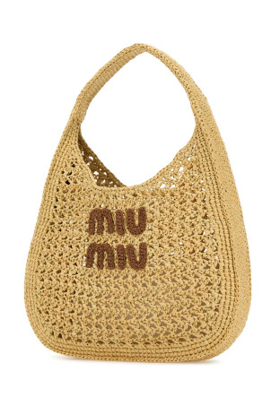 Raffia shopping bag MIU MIU (5BC164ADO1) Raffia shopping bag MIU MIU (5BC164ADO1)