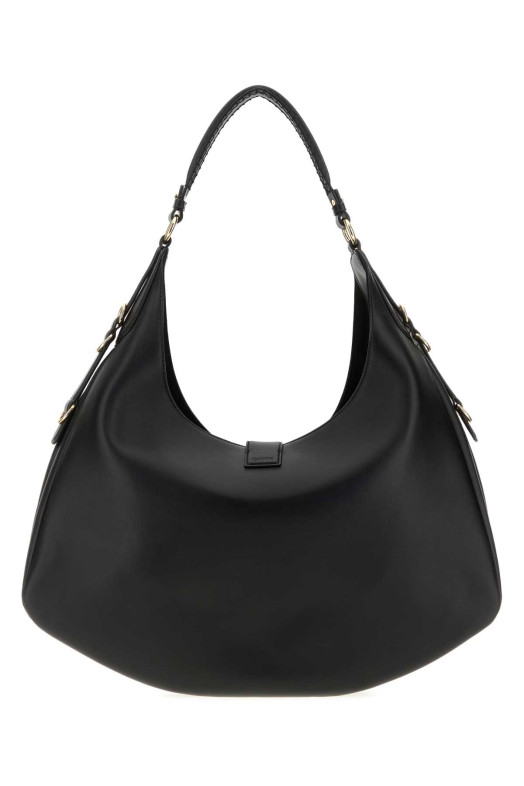 Black leather large Kat shoulder bag GANNI (A6994) Black leather large Kat shoulder bag GANNI (A6994)