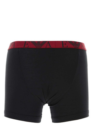 Black stretch cotton boxer set EMPORIO ARMANI (EM000261AF10778) Black stretch cotton boxer set EMPORIO ARMANI (EM000261AF10778)