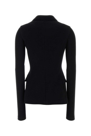 Чорний вовняний блейзер Чорний DOLCE & GABBANA (F27HDTHU2BB) DOLCE & GABBANA