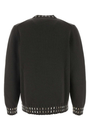 Свитер из смеси шерсти и угля FENDI (FZX091AOZR)