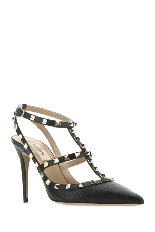 Black leather Rockstud pumps Black VALENTINO GARAVANI (XW2S0393VCE)