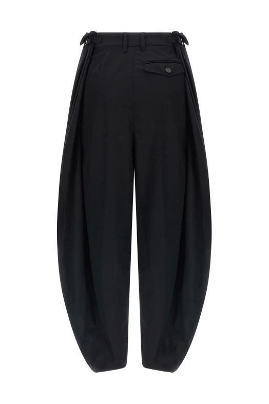 Draped trousers Black Draped trousers Black