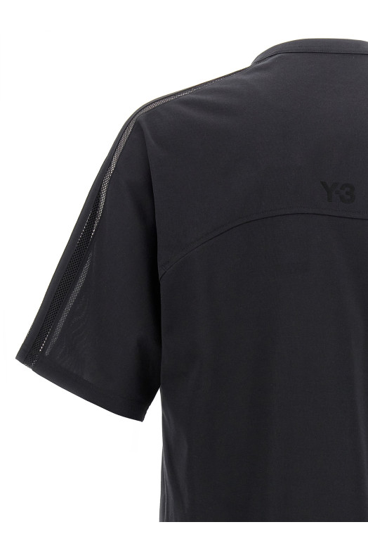 Футболка «Y-3 Mesh Stripes Short Sleeve» Черная JL8312BLACK Футболка «Y-3 Mesh Stripes Short Sleeve» Черная JL8312BLACK