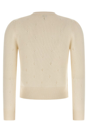 Светр з логотипом Jacquard Білий CHLOÉ CH25WMP08590107 Светр з логотипом Jacquard Білий CHLOÉ CH25WMP08590107