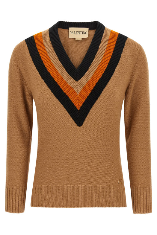 Вовняний светр Valentino Garavani Бежевий B0KC69L9SWC54