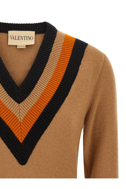 Вовняний светр Valentino Garavani Бежевий B0KC69L9SWC54