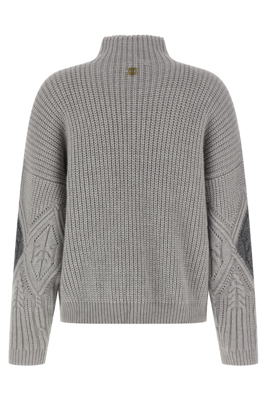 Lozenge intarsia sweater Gray Lozenge intarsia sweater Gray