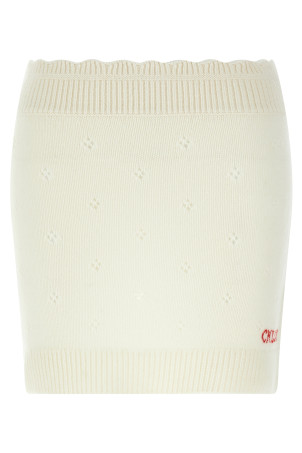 Юбка с логотипом Jacquard Белая CHLOÉ CH25WMJ06590107