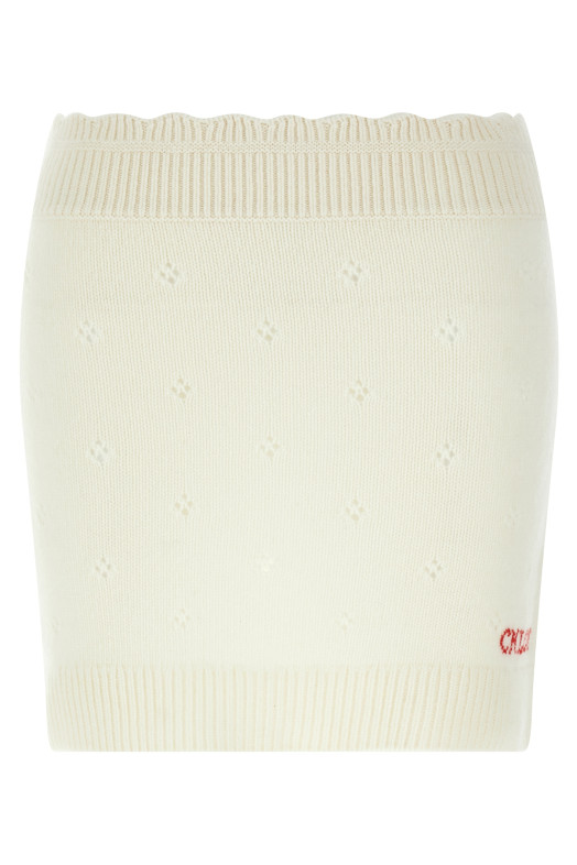 Спідниця з жакардовим логотипом Біла CHLOÉ CH25WMJ06590107 Спідниця з жакардовим логотипом Біла CHLOÉ CH25WMJ06590107